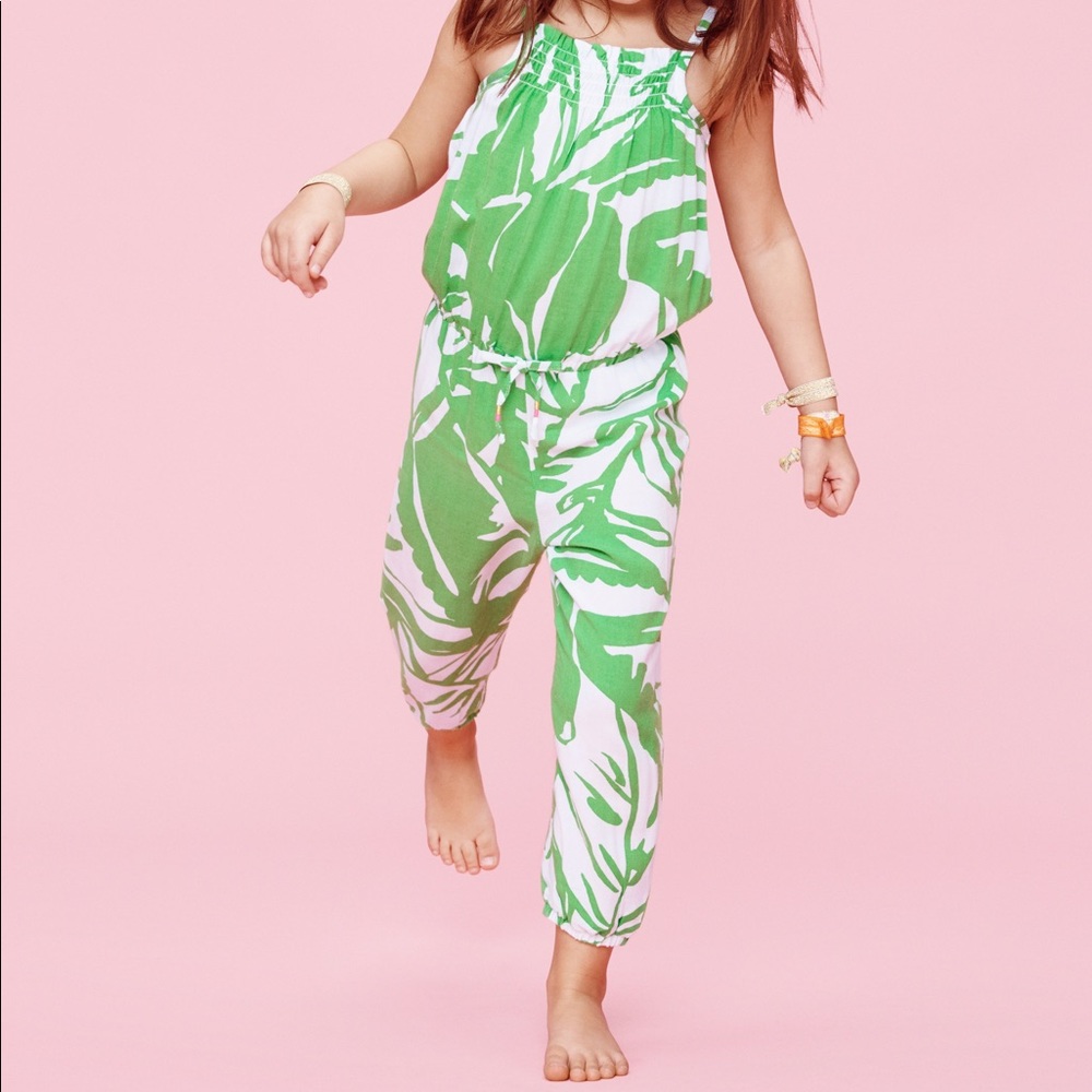 Lilly Pulitzer Target Floral Green Romper Toddler